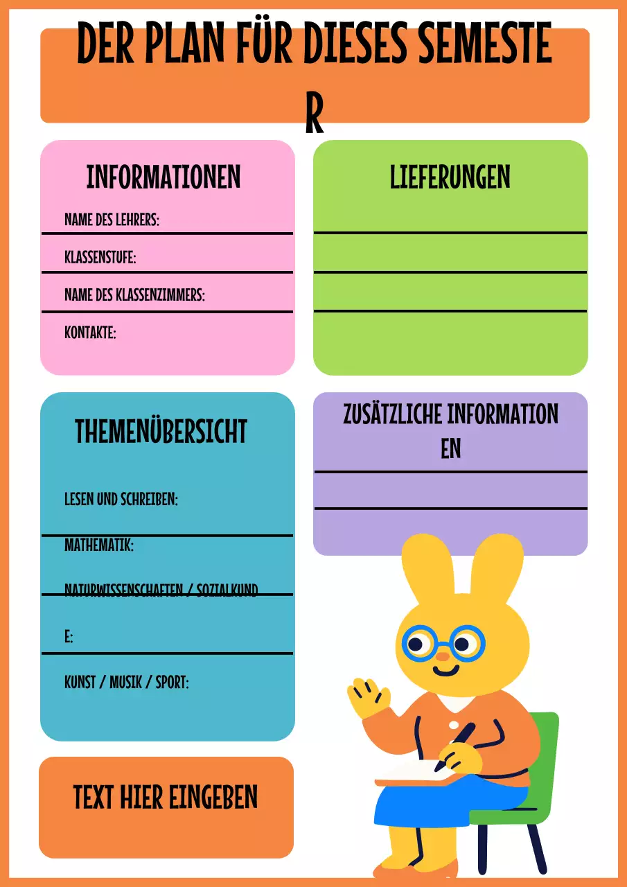 Poster zum Unterrichtsplan