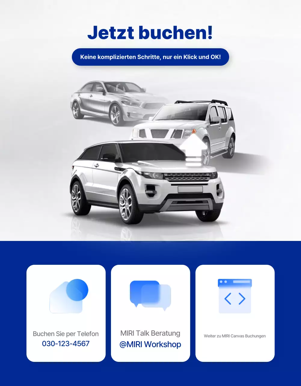 Graue moderne Autowartungsanzeige