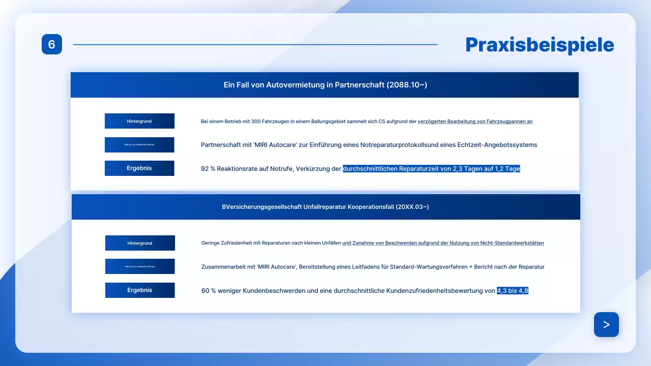 Blaue moderne Autoreparaturanzeige