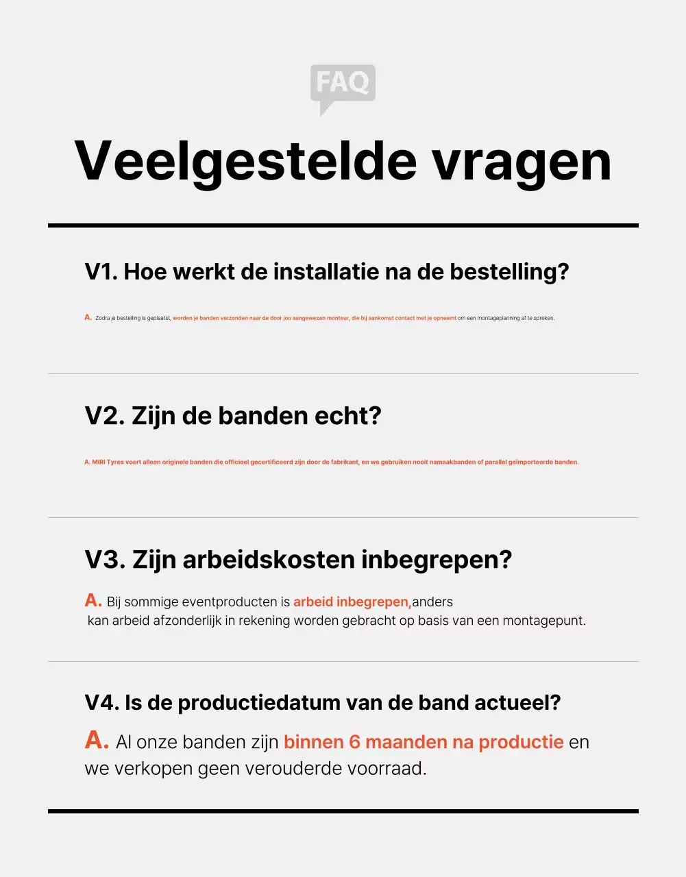 Advertentie voor zwarte moderne autobanden