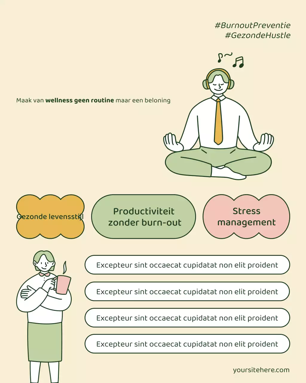 Beige Modern Wellness Promotie Instagram Post