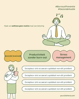 Beige Modern Wellness Promotie Instagram Post