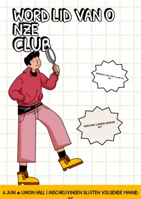 Wervingsposter van de University Club