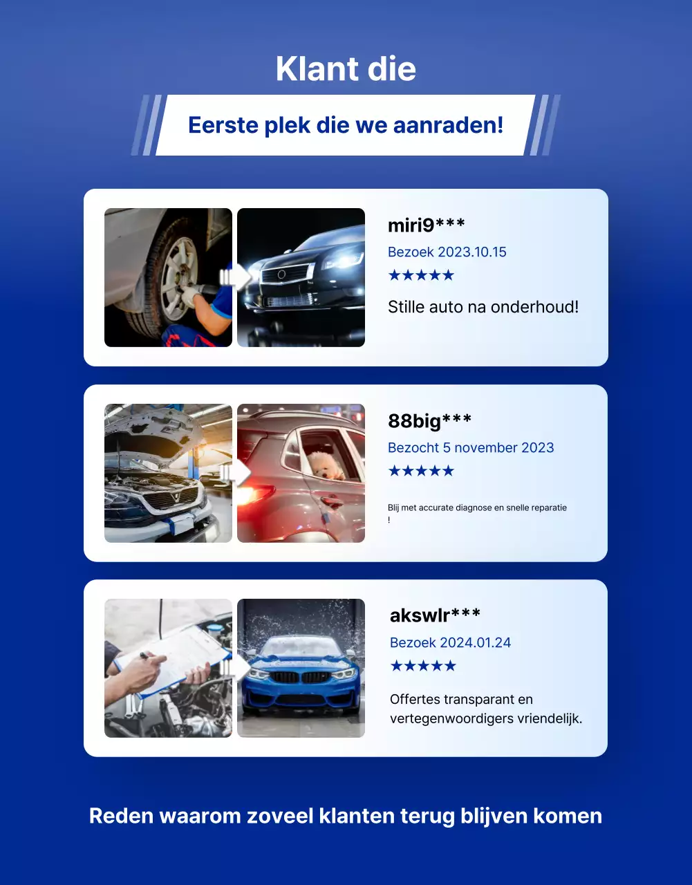 Grijze moderne auto-onderhoudsadvertentie