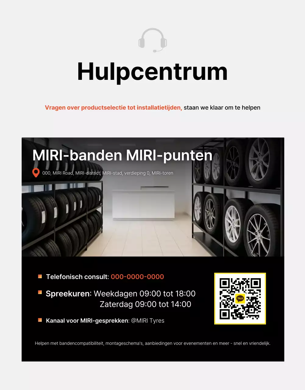 Advertentie voor zwarte moderne autobanden