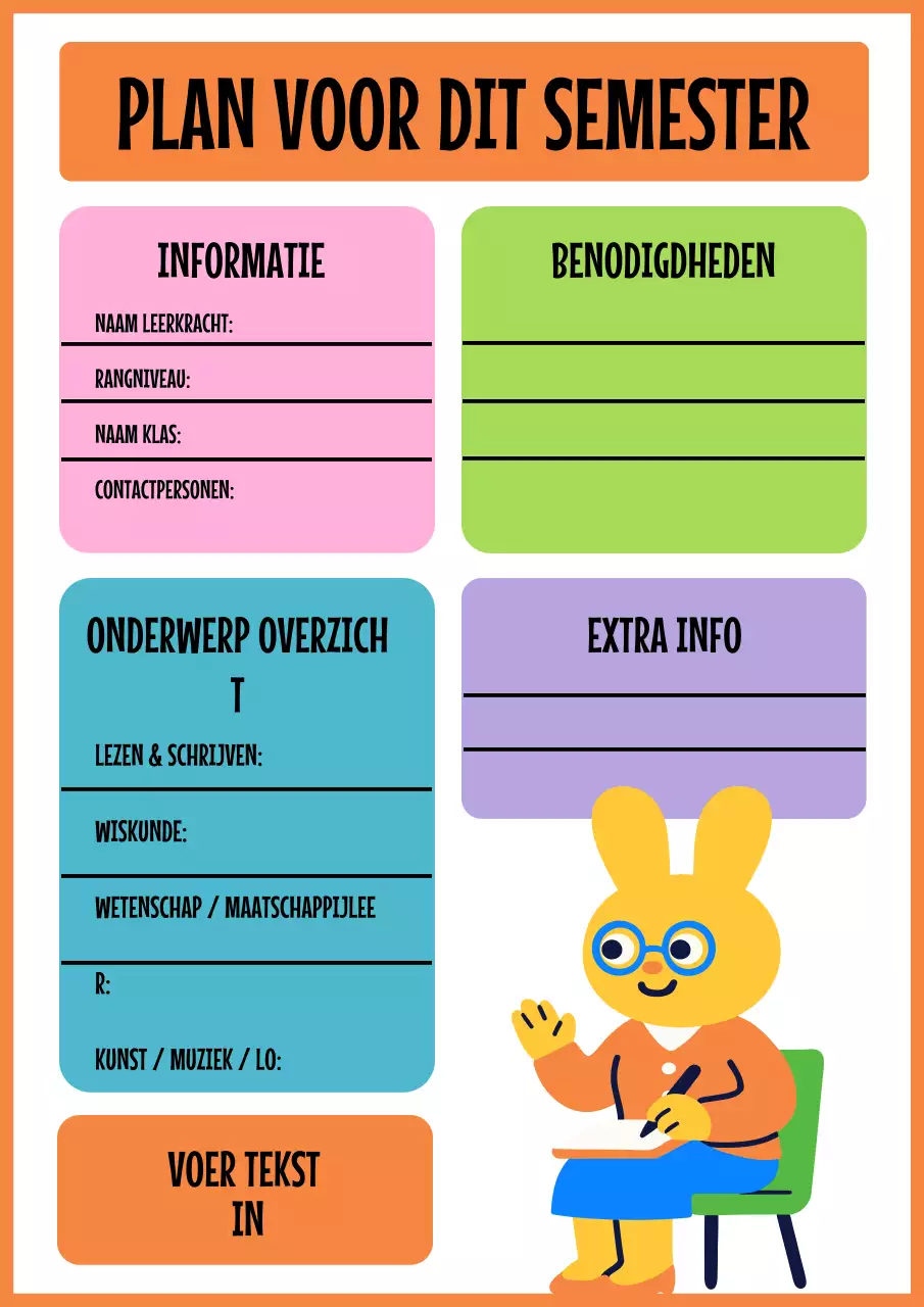 Poster van het lesprogramma