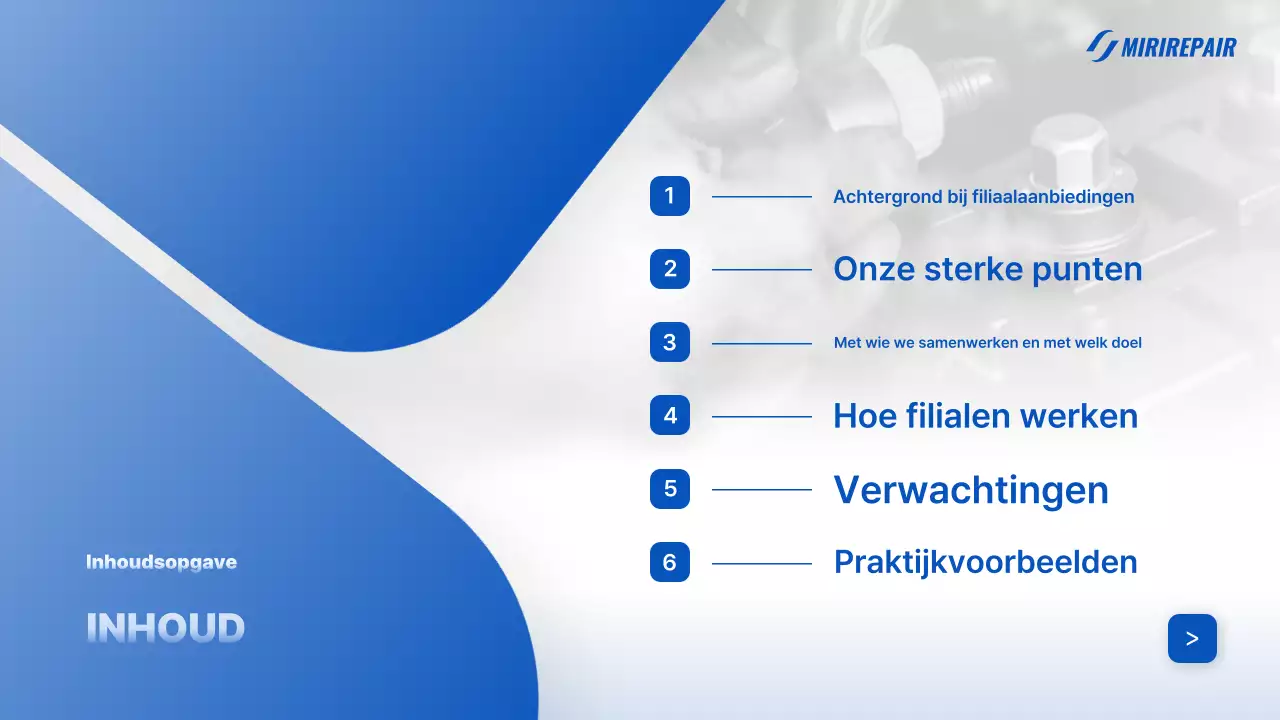 Advertentie voor blauwe moderne autoreparatie