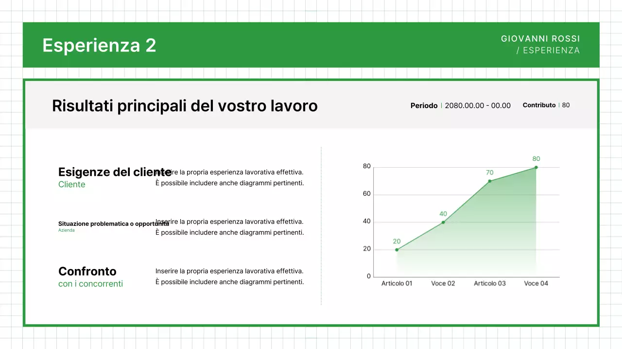 Biglietto da visita Green Clean Portfolio