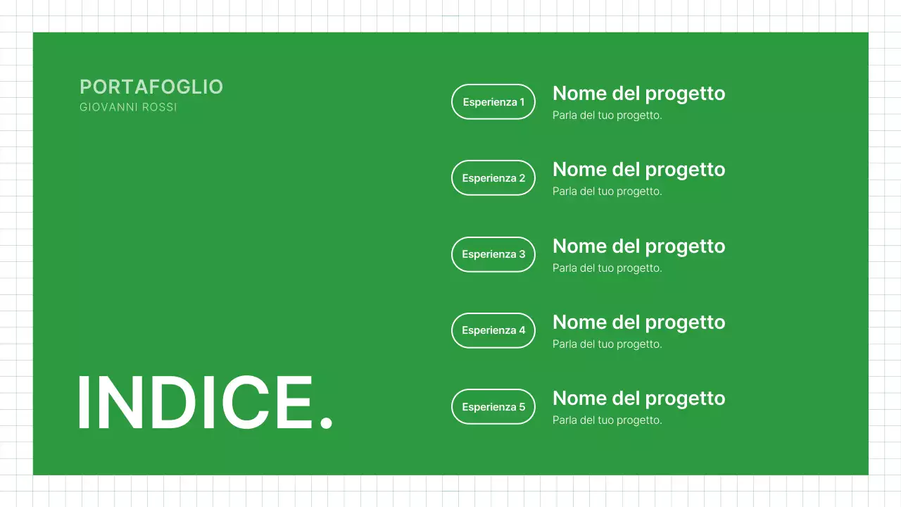 Biglietto da visita Green Clean Portfolio