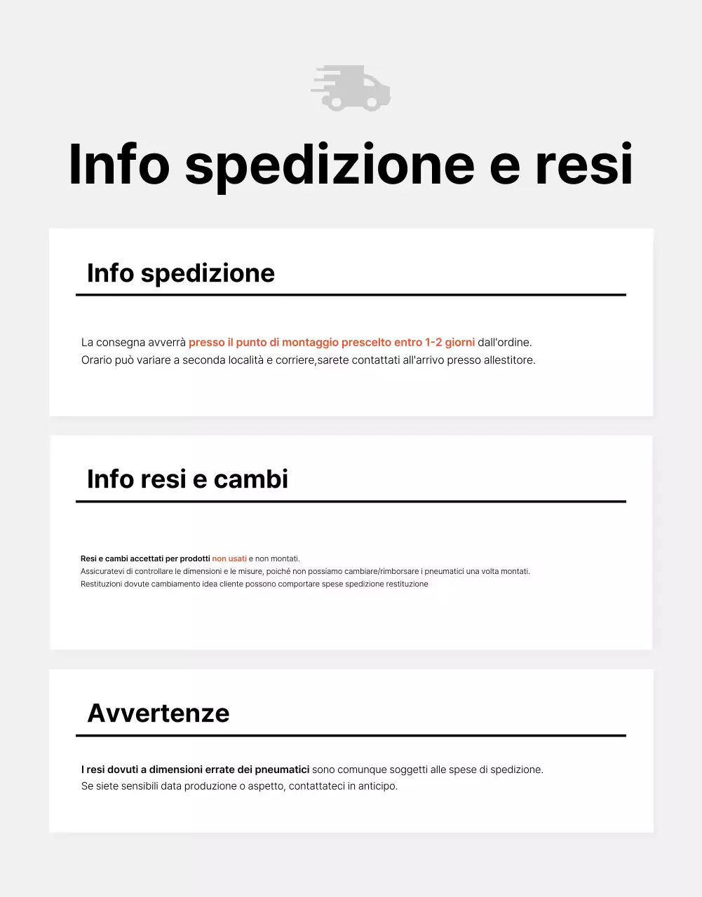Pubblicità di pneumatici per auto moderni neri