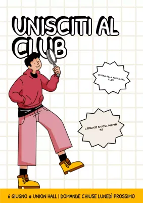 Manifesto di reclutamento dell'University Club