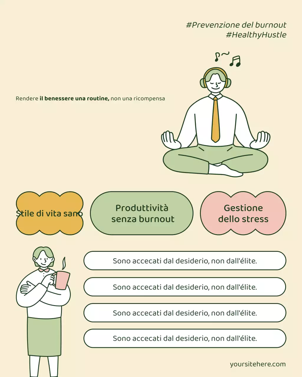 Post Instagram sulla promozione Beige Modern Wellness