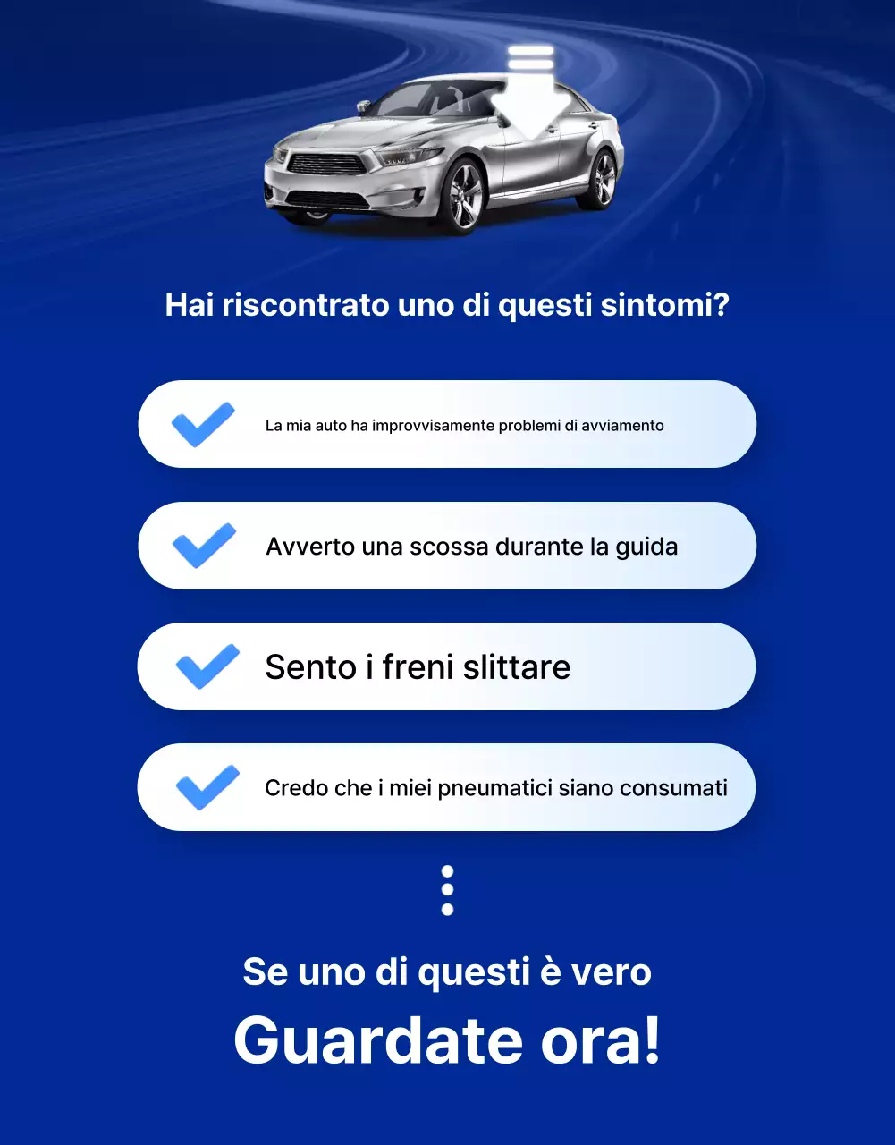 Pubblicità di manutenzione auto moderna grigia