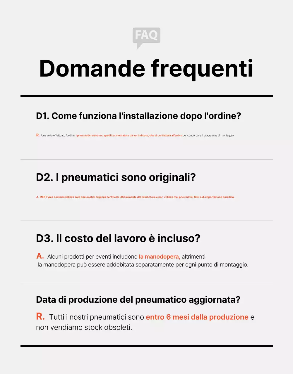 Pubblicità di pneumatici per auto moderni neri