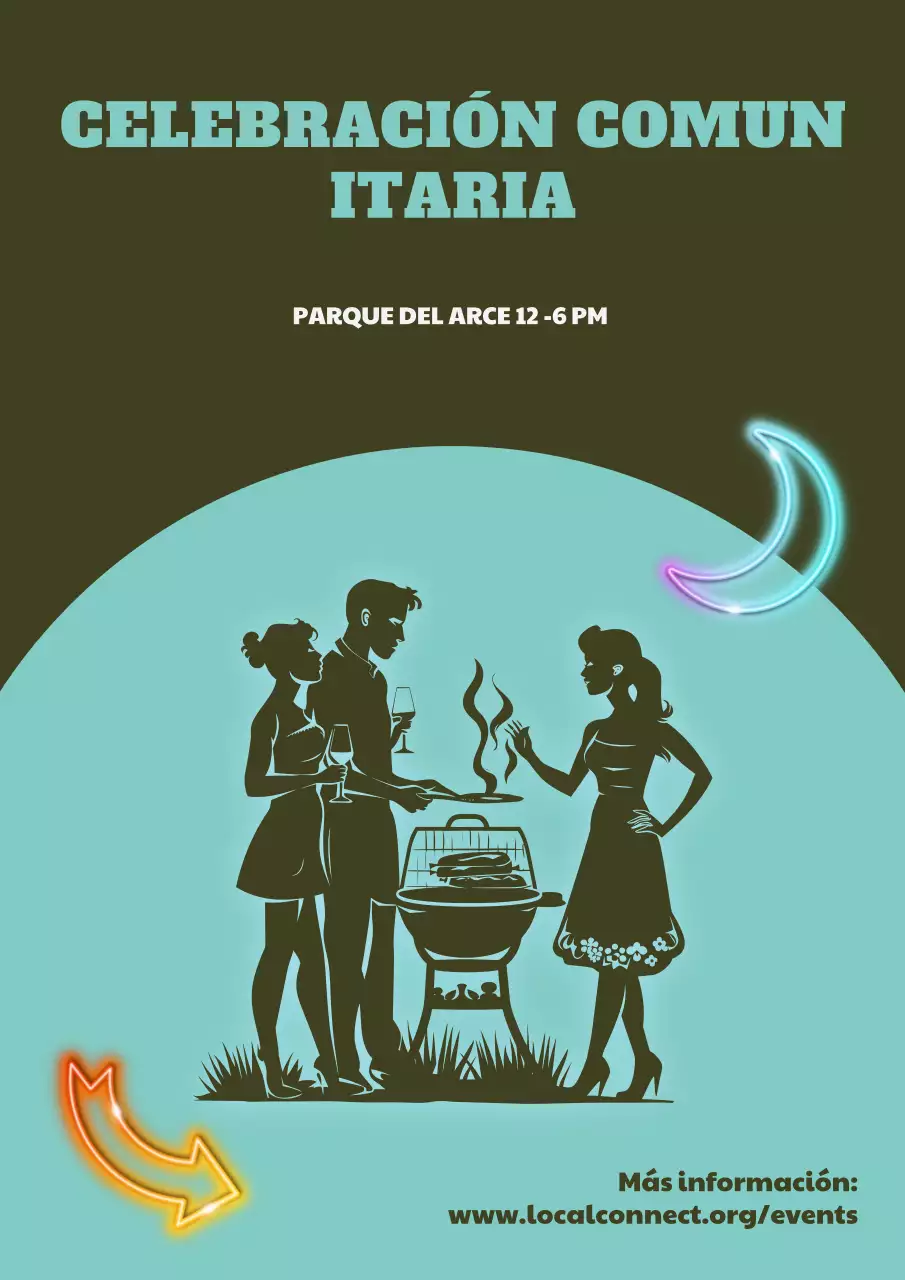 Anuncio de la comunidad retro naranja