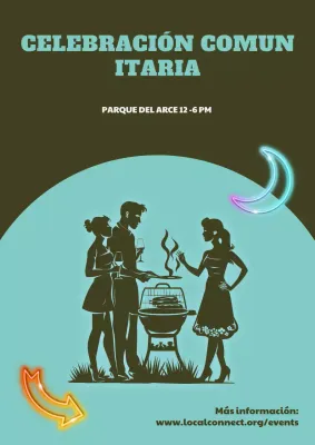 Anuncio de la comunidad retro naranja