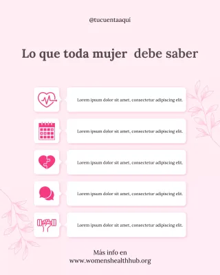 Publicación de Instagram de la Guía de Salud Moderna Rosa