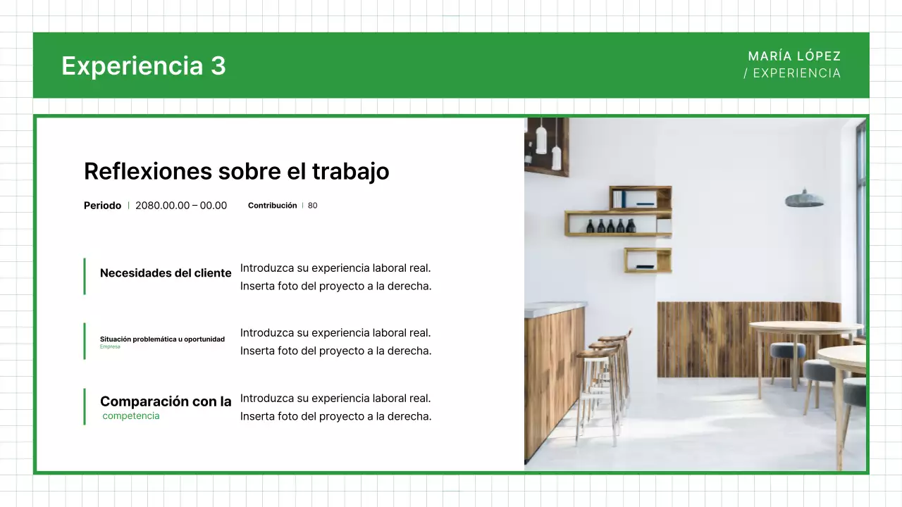 Tarjeta de presentación Green Clean Portfolio