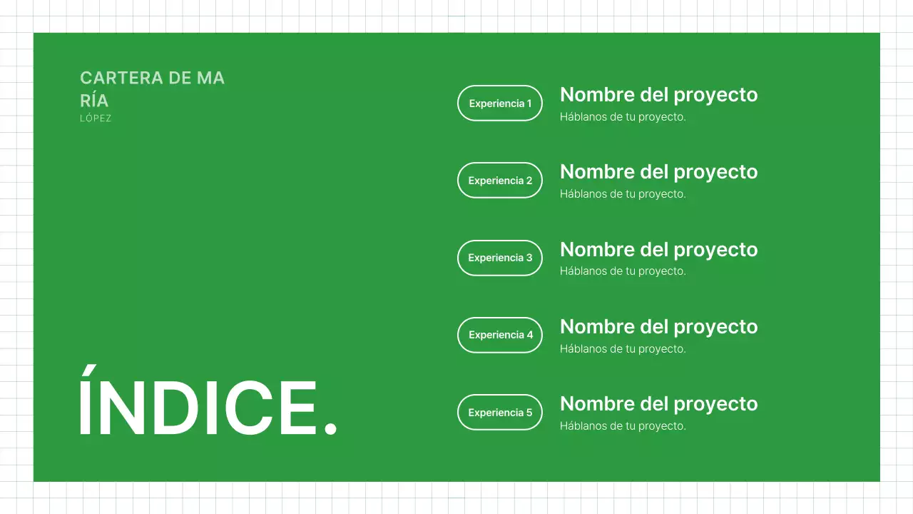 Tarjeta de presentación Green Clean Portfolio