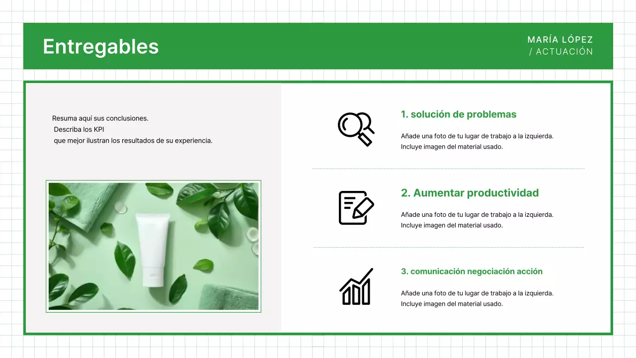 Tarjeta de presentación Green Clean Portfolio