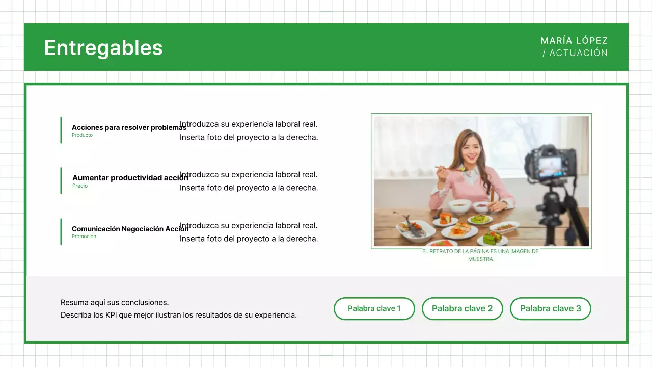 Tarjeta de presentación Green Clean Portfolio