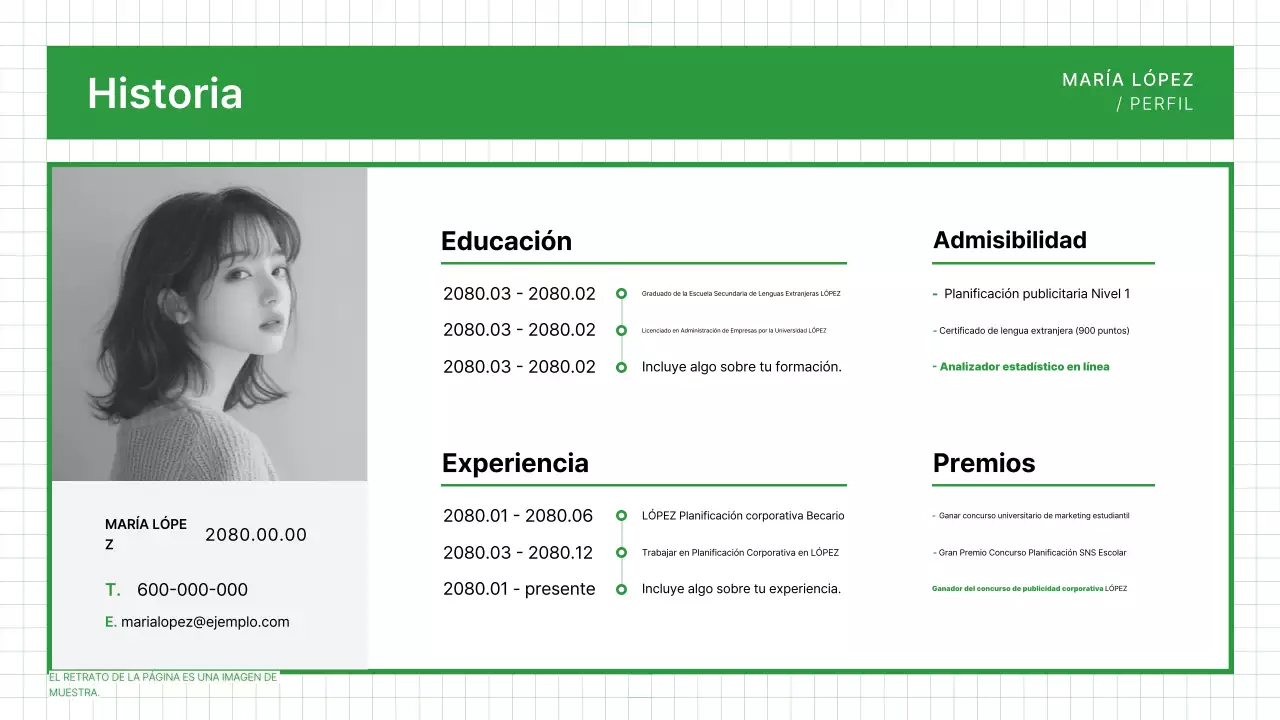 Tarjeta de presentación Green Clean Portfolio