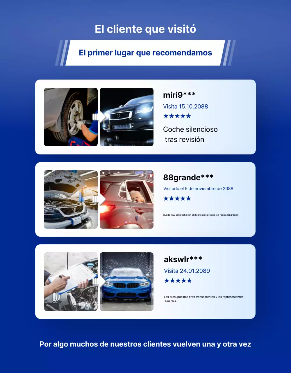 Anuncio de mantenimiento de coches modernos de color gris