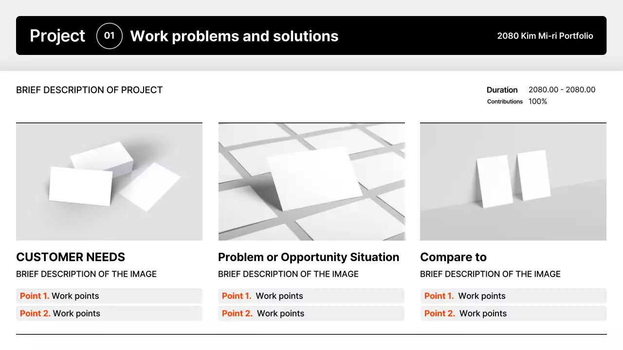 Apresentando o Portfólio Minimal Preto
