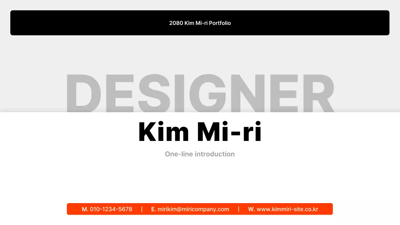 Apresentando o Portfólio Minimal Preto