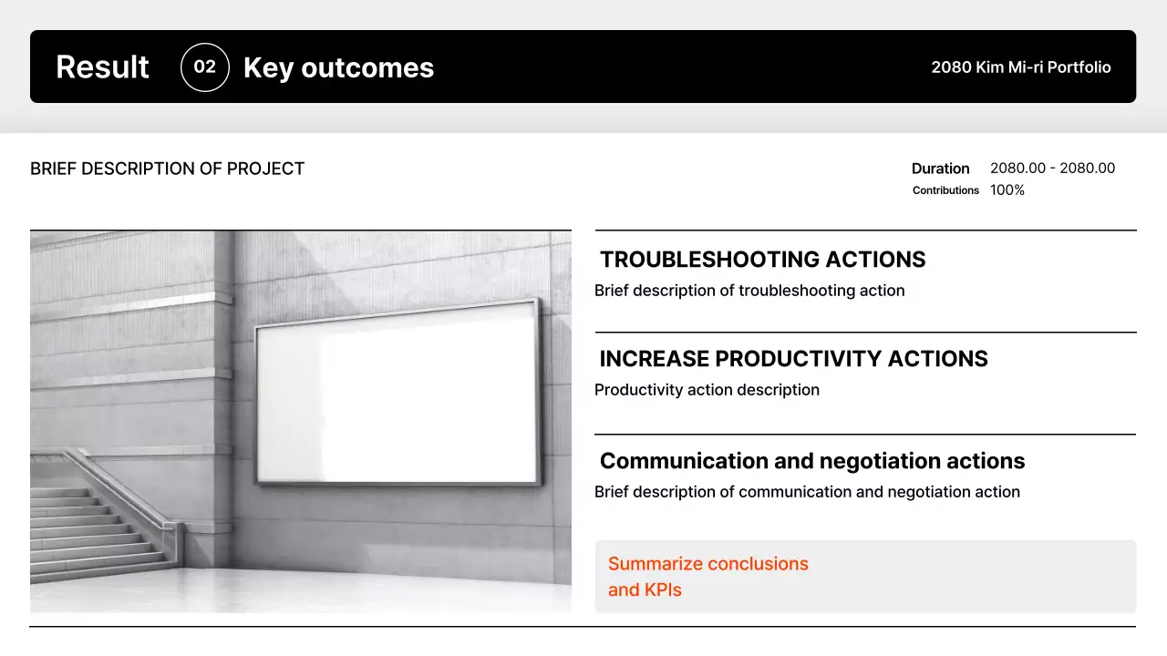 Apresentando o Portfólio Minimal Preto