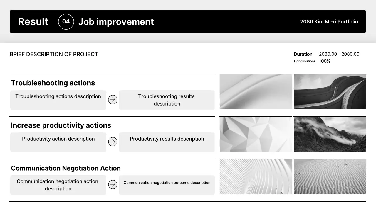 Apresentando o Portfólio Minimal Preto