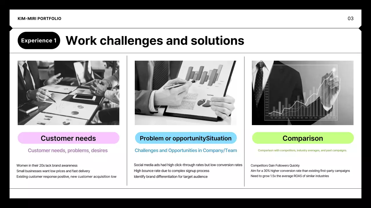 Portfólio Minimalista Preto