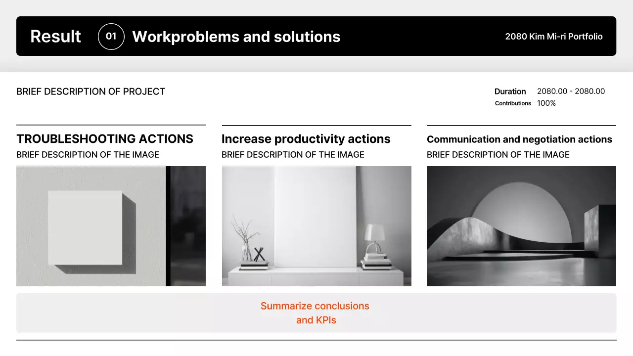 Apresentando o Portfólio Minimal Preto