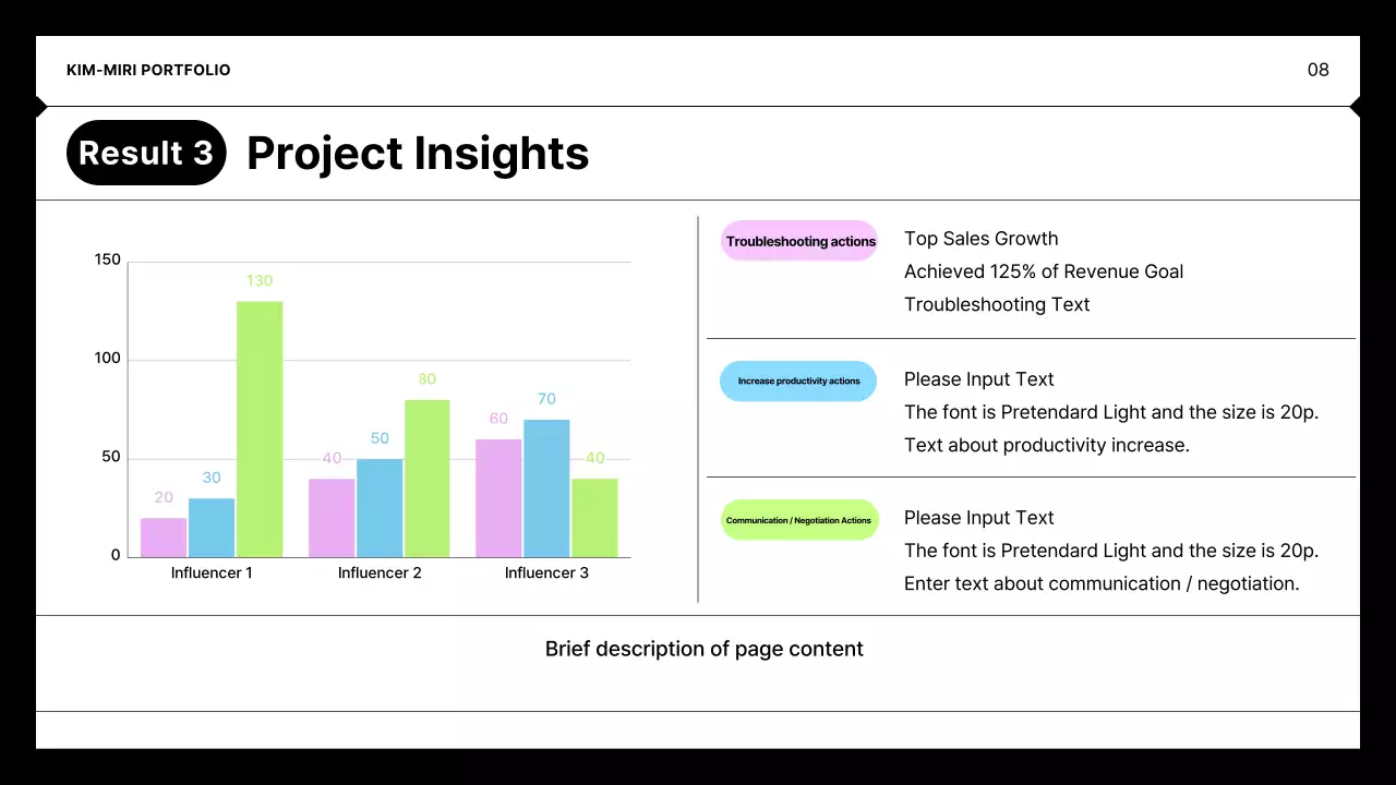 Portfólio Minimalista Preto