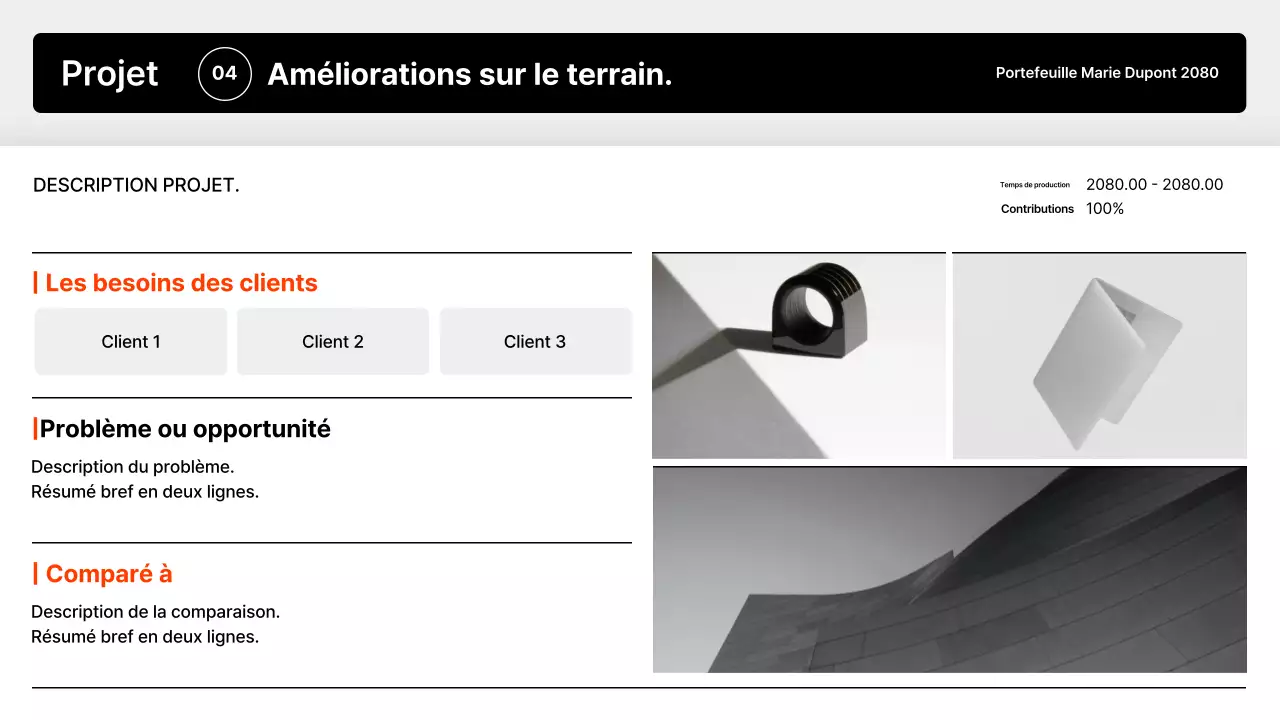 Présentation du portefeuille minimaliste noir