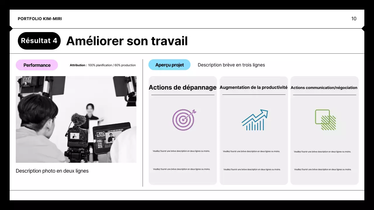 Portefeuille minimaliste noir