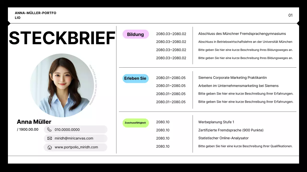 Schwarzes Minimal-Portfolio Portfolio