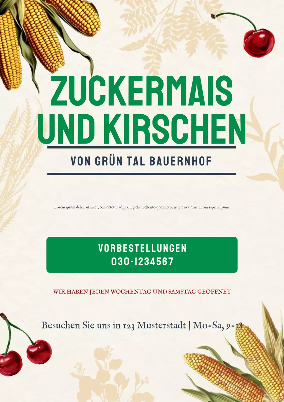 beige rustikale Farm-Promotion