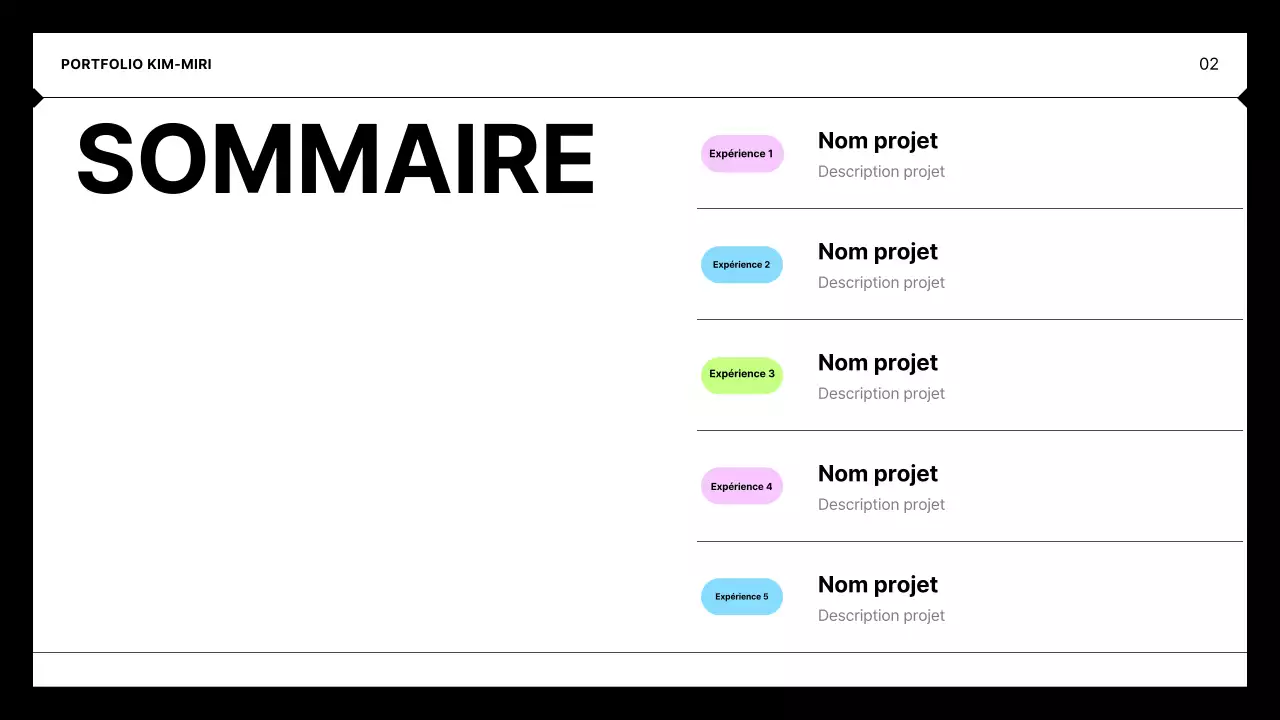 Portefeuille minimaliste noir