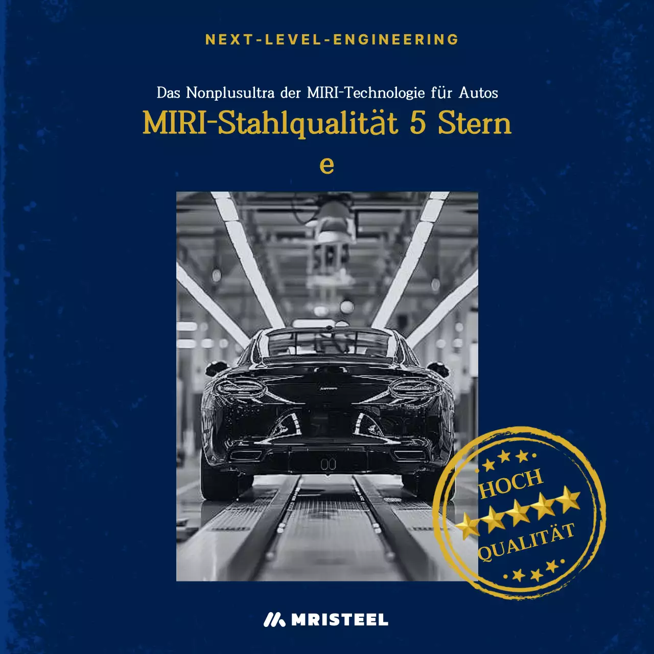 Navy Modern Tech Anzeige