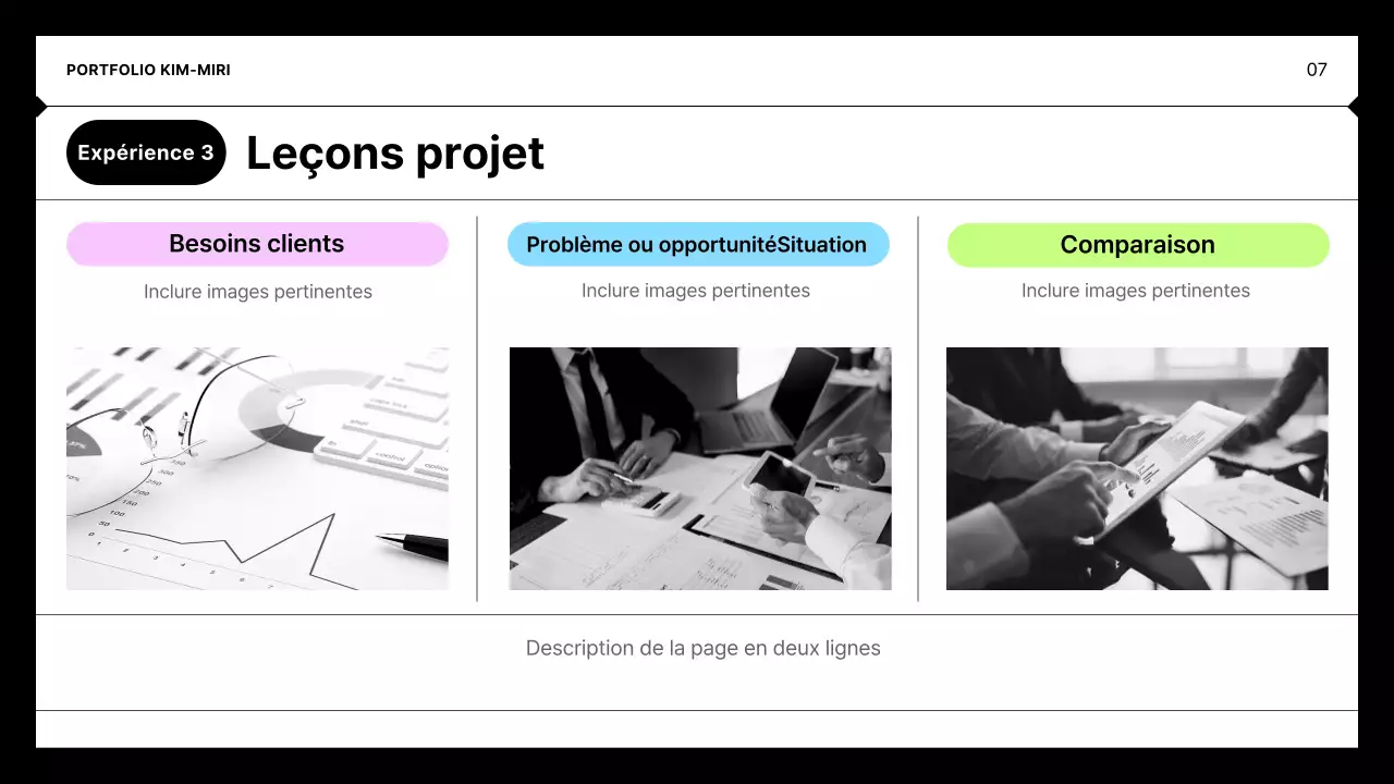 Portefeuille minimaliste noir