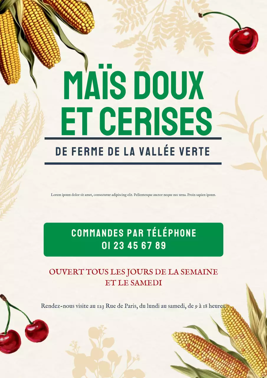 promotion d'une ferme rustique beige