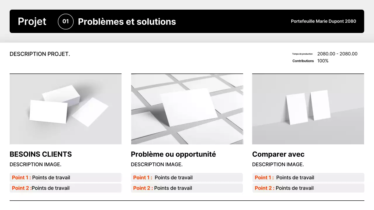 Présentation du portefeuille minimaliste noir