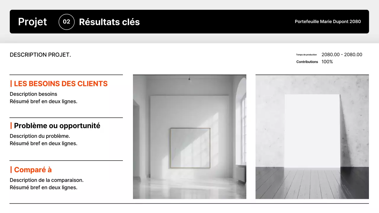 Présentation du portefeuille minimaliste noir