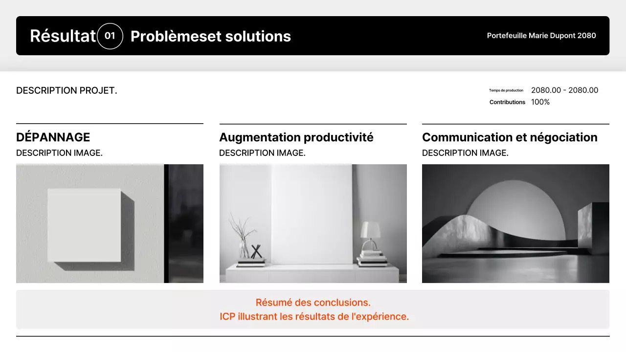 Présentation du portefeuille minimaliste noir