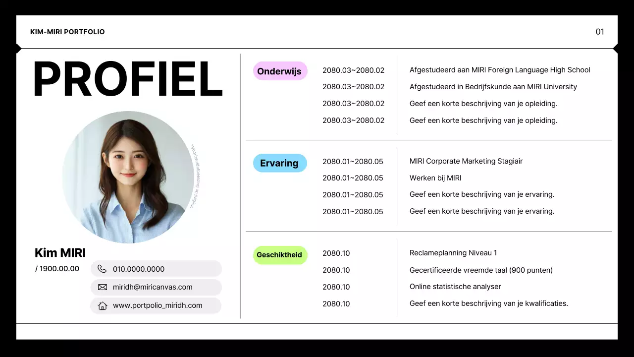 Zwarte minimale portefeuilleportefeuille