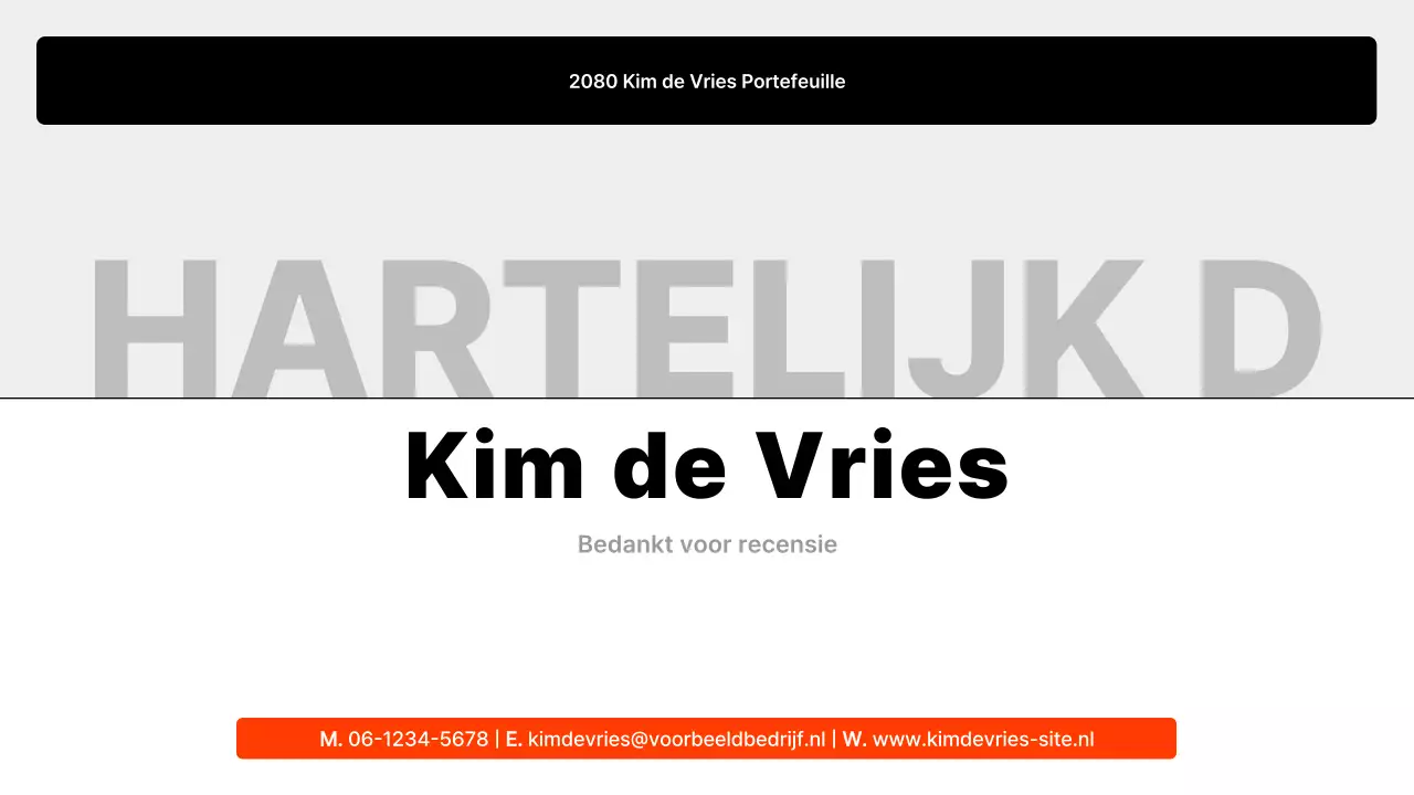 Introductie van de Black Minimal Portfolio