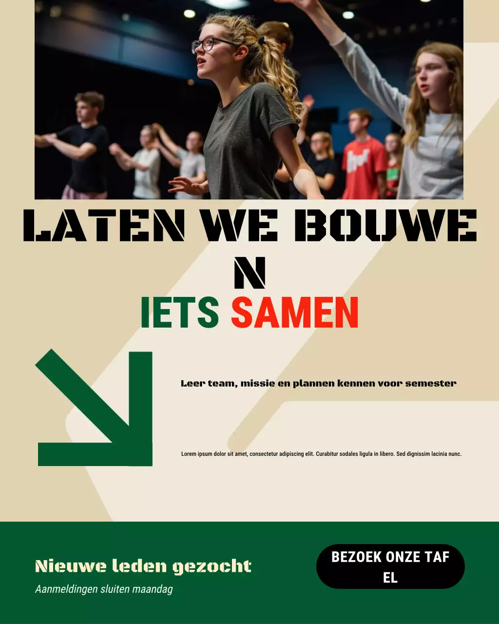 Presentatie van de werving van de University Club