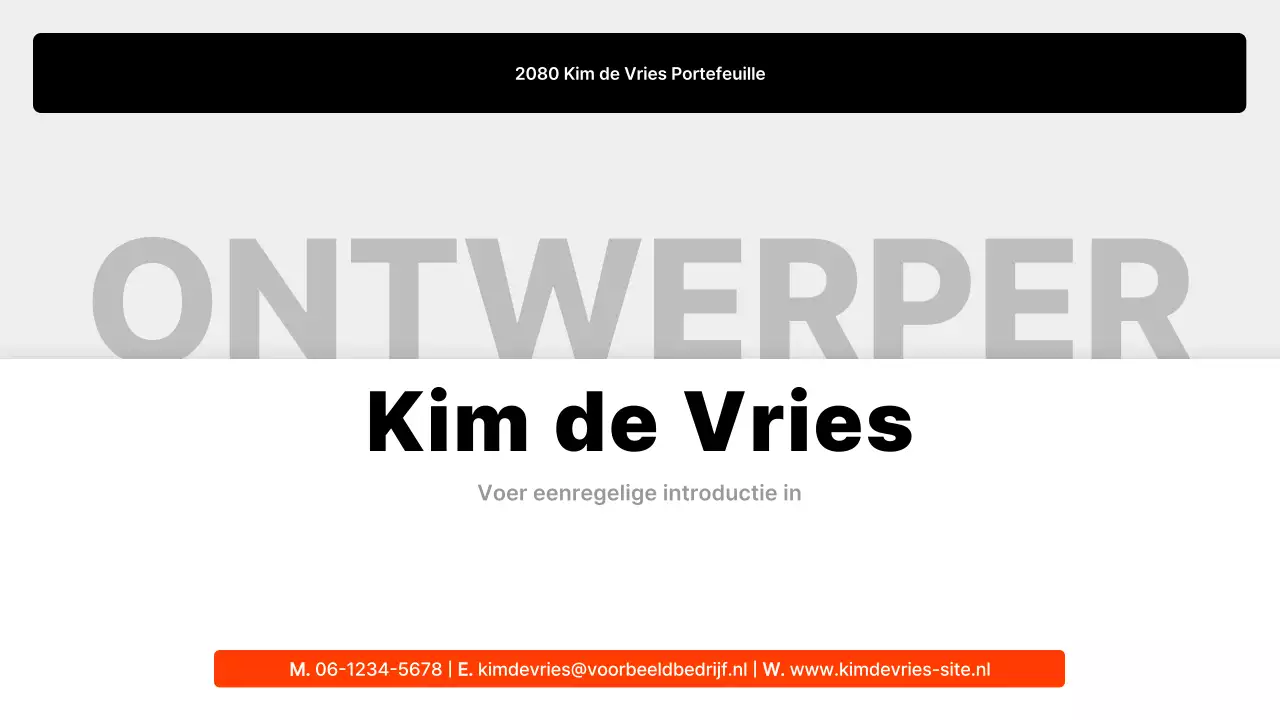 Introductie van de Black Minimal Portfolio
