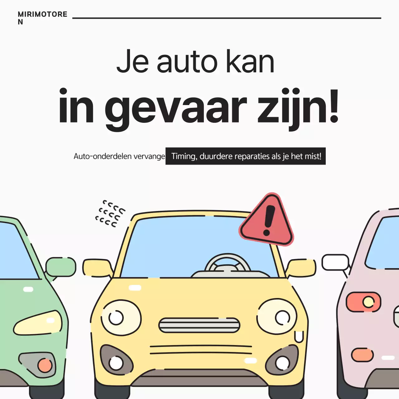 Een eenvoudige auto-onderhoudsgids in wit en zwart
